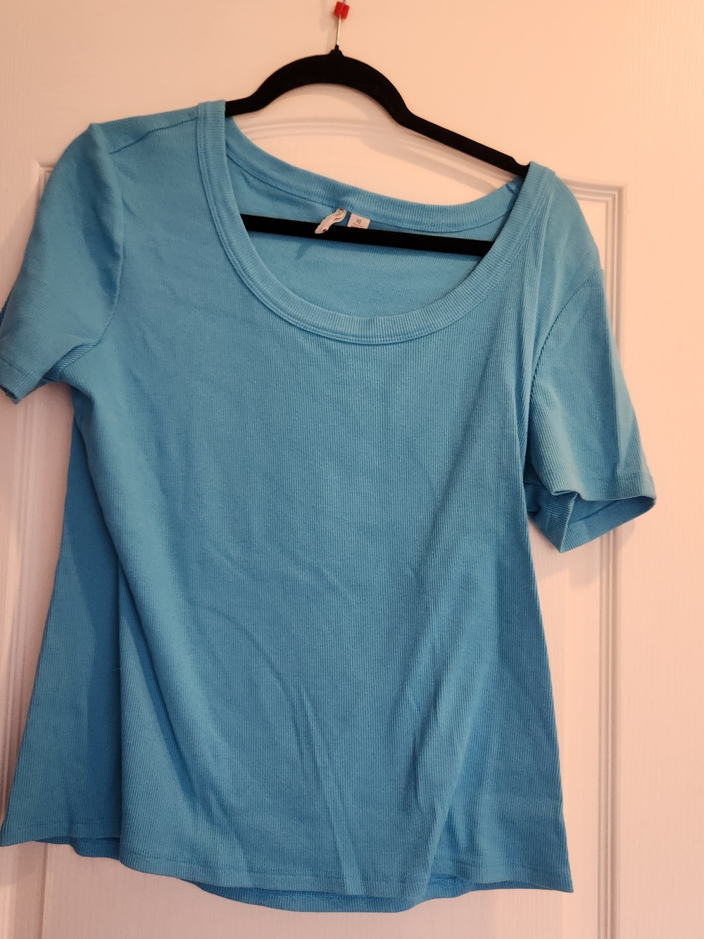 Cato Aqua Scoop Neck Short Sleeve Top XL Euc